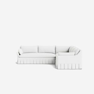 Portola Luxe Depth Pleated Corner Sectional Sofa