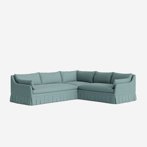 Portola Luxe Depth Pleated Corner Sectional Sofa