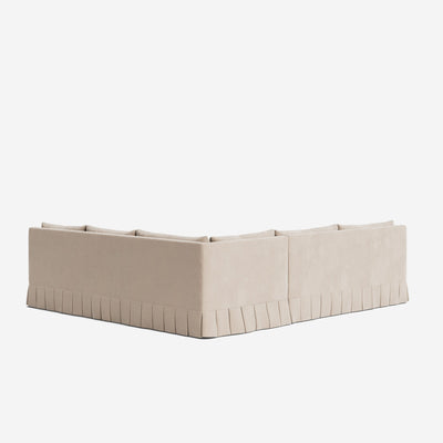 Portola Luxe Depth Pleated Corner Sectional Sofa