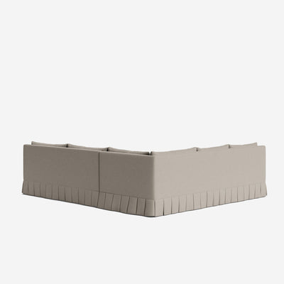 Portola Luxe Depth Pleated Corner Sectional Sofa