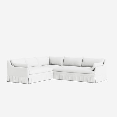 Portola Luxe Depth Pleated Corner Sectional Sofa