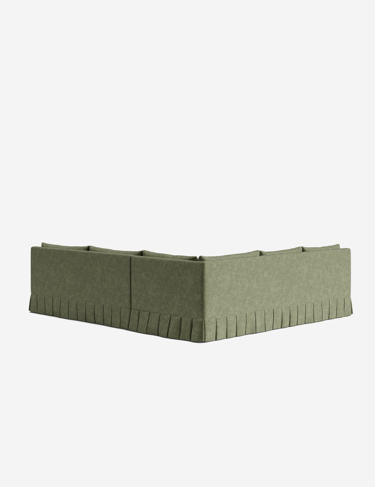 Portola Luxe Depth Pleated Corner Sectional Sofa