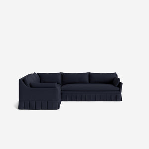 Portola Luxe Depth Pleated Corner Sectional Sofa