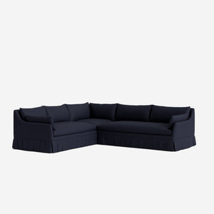 Portola Luxe Depth Pleated Corner Sectional Sofa