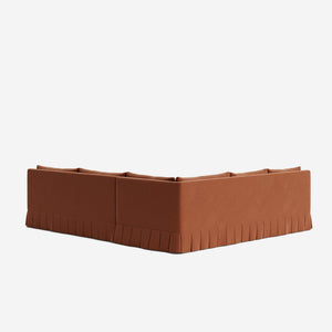 Portola Luxe Depth Pleated Corner Sectional Sofa