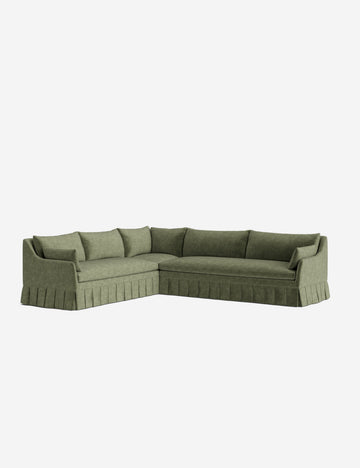 Moss Performance Striated Velvet