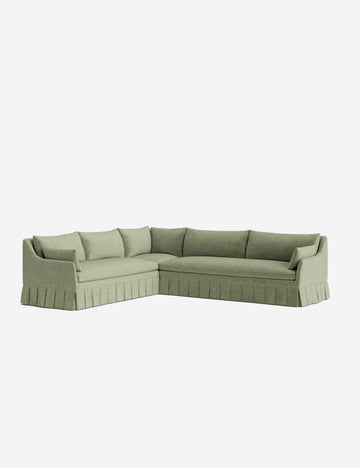 Sage Performance Striated Velvet
