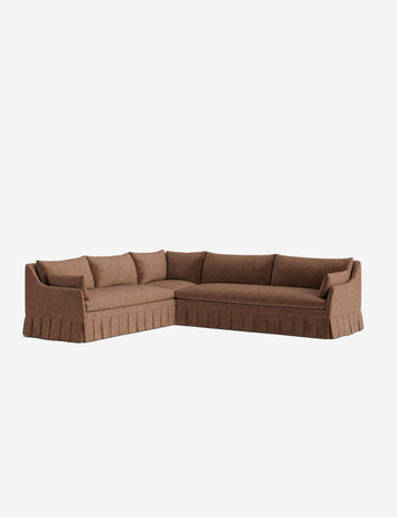 Tobacco Performance Striated Velvet