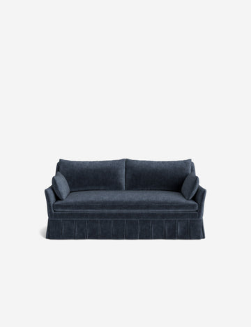 Indigo Performance Striated Velvet