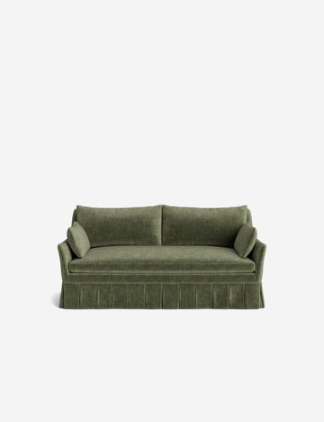 Moss Performance Striated Velvet