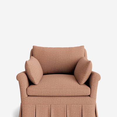 Portola Rolled Arm Luxe Depth Pleated Chair
