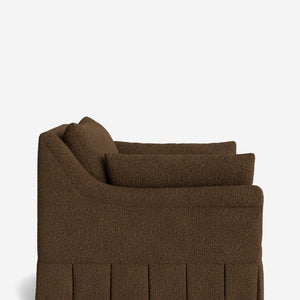 Portola Rolled Arm Luxe Depth Pleated Chair
