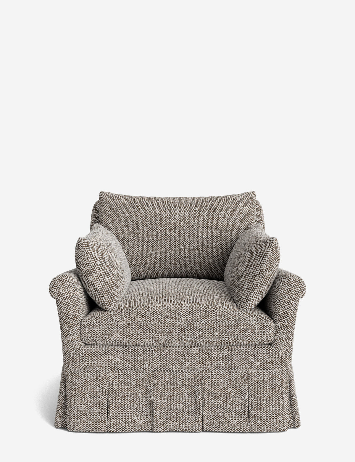 Portola Rolled Arm Luxe Depth Pleated Chair