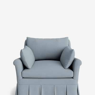 Portola Rolled Arm Luxe Depth Pleated Chair