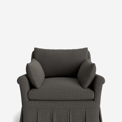 Portola Rolled Arm Luxe Depth Pleated Chair