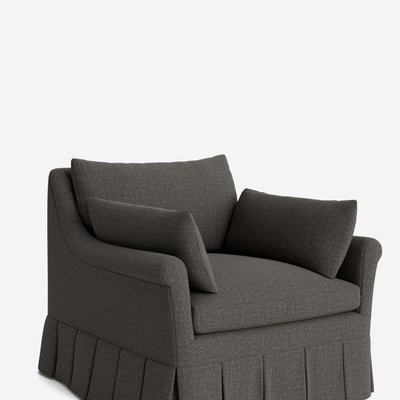 Portola Rolled Arm Luxe Depth Pleated Chair