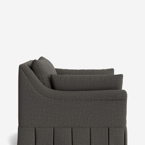 Portola Rolled Arm Luxe Depth Pleated Chair