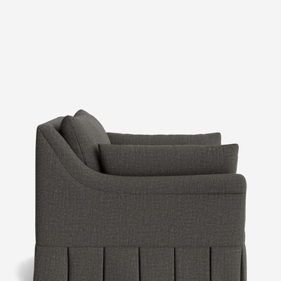 Portola Rolled Arm Luxe Depth Pleated Chair
