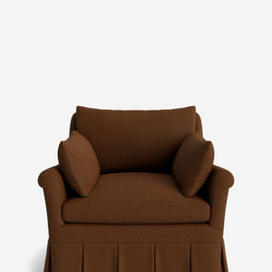 Portola Rolled Arm Luxe Depth Pleated Chair