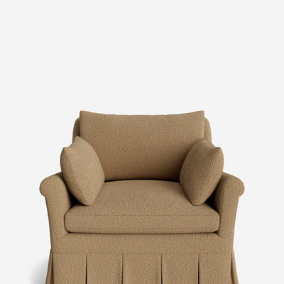 Portola Rolled Arm Luxe Depth Pleated Chair