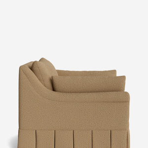 Portola Rolled Arm Luxe Depth Pleated Chair