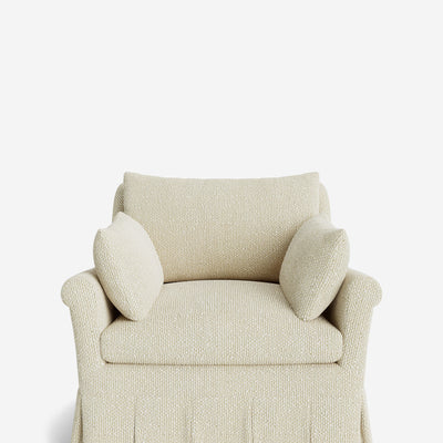 Portola Rolled Arm Luxe Depth Pleated Chair