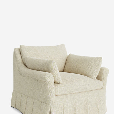 Portola Rolled Arm Luxe Depth Pleated Chair