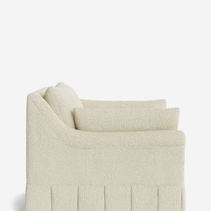 Portola Rolled Arm Luxe Depth Pleated Chair