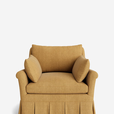 Portola Rolled Arm Luxe Depth Pleated Chair