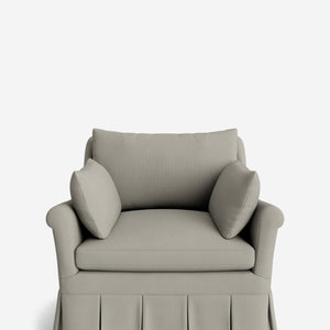 Portola Rolled Arm Luxe Depth Pleated Chair