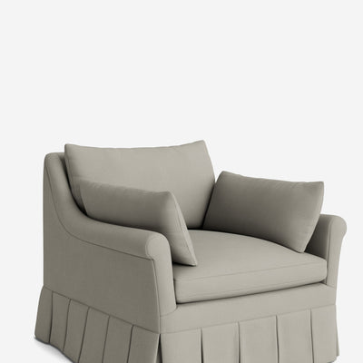 Portola Rolled Arm Luxe Depth Pleated Chair