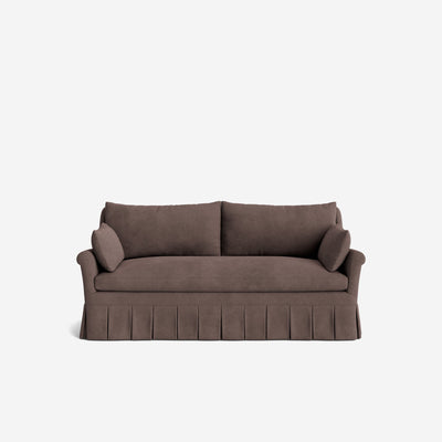 Portola Rolled Arm Luxe Depth Pleated Sofa