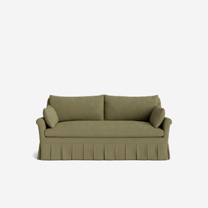 Portola Rolled Arm Luxe Depth Pleated Sofa