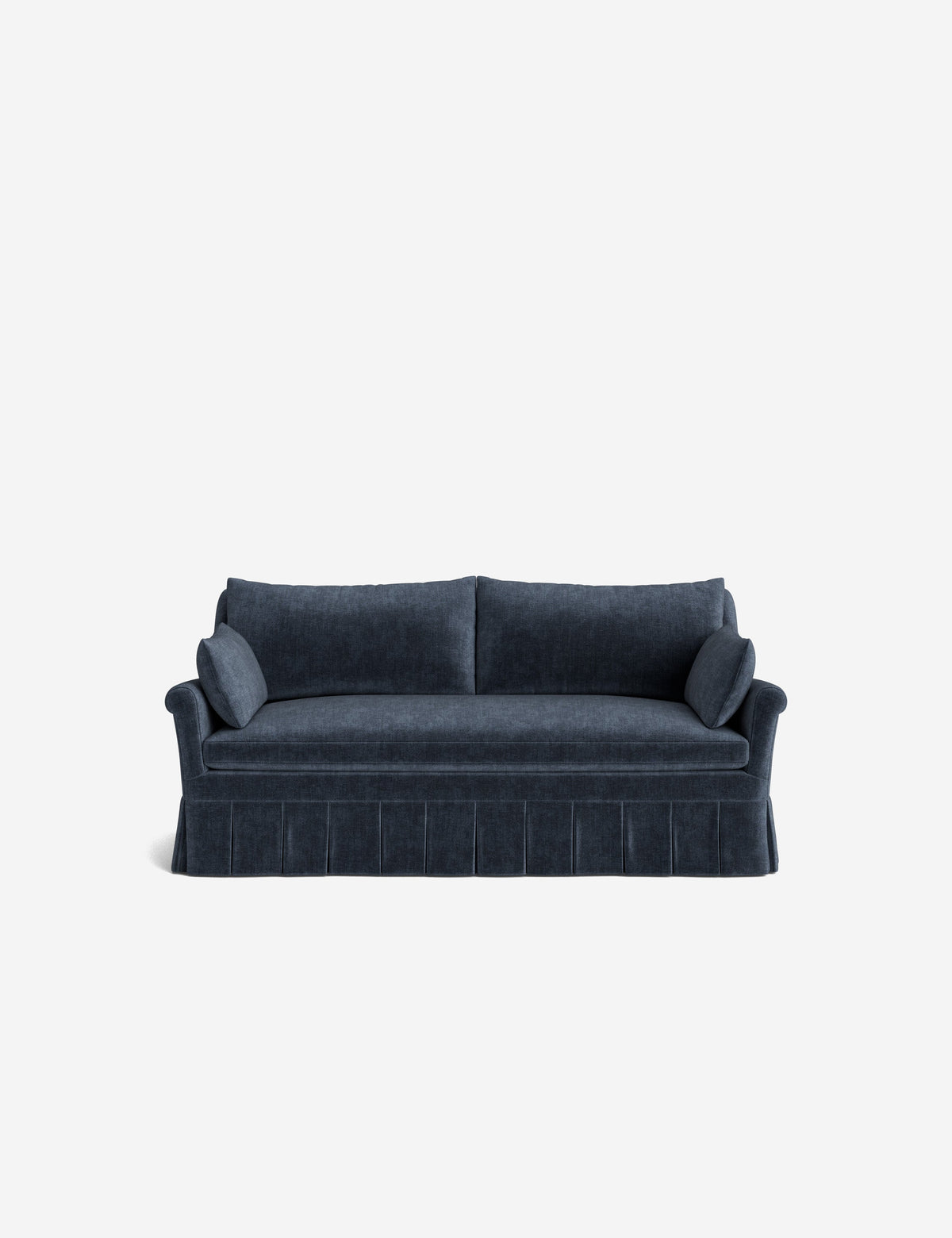 Portola Rolled Arm Luxe Depth Pleated Sofa