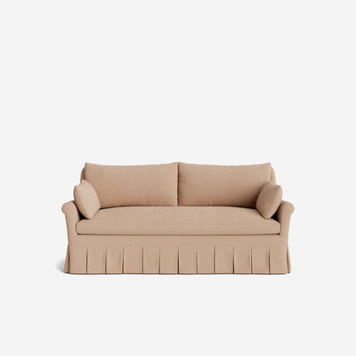 Portola Rolled Arm Luxe Depth Pleated Sofa