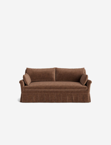 Tobacco Performance Striated Velvet