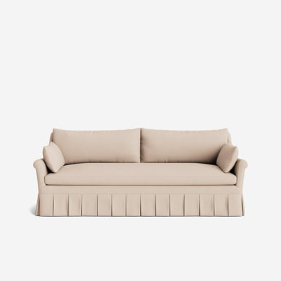 Portola Rolled Arm Luxe Depth Pleated Sofa