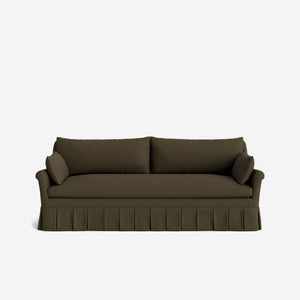 Portola Rolled Arm Luxe Depth Pleated Sofa