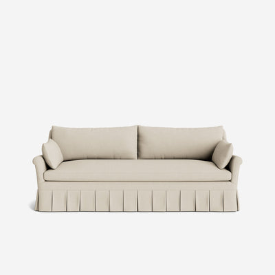 Portola Rolled Arm Luxe Depth Pleated Sofa