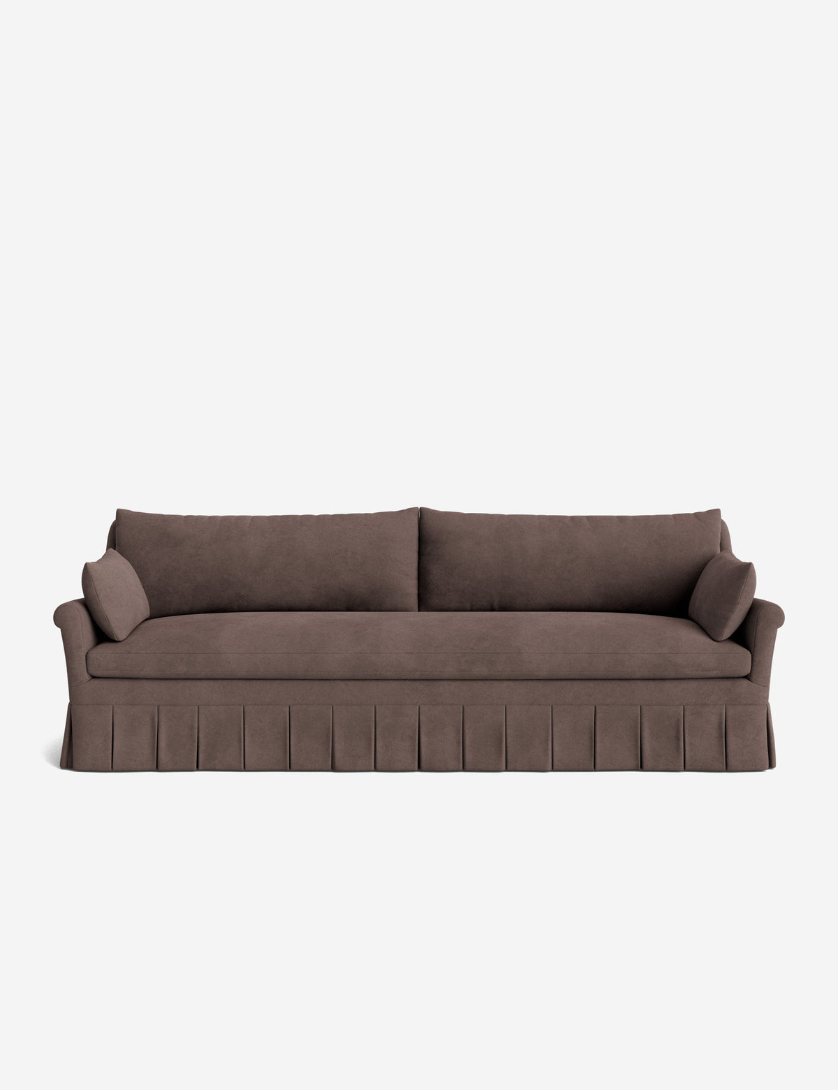 Portola Rolled Arm Luxe Depth Pleated Sofa