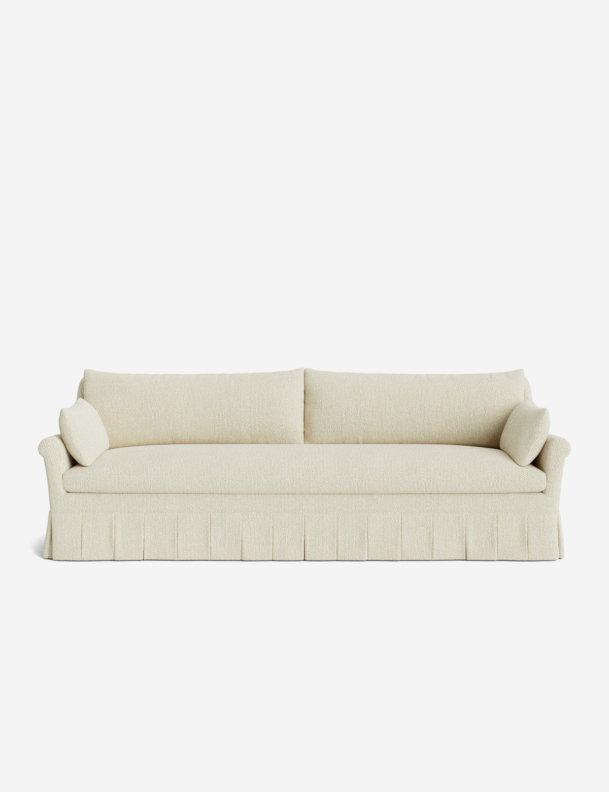 Portola Rolled Arm Luxe Depth Pleated Sofa