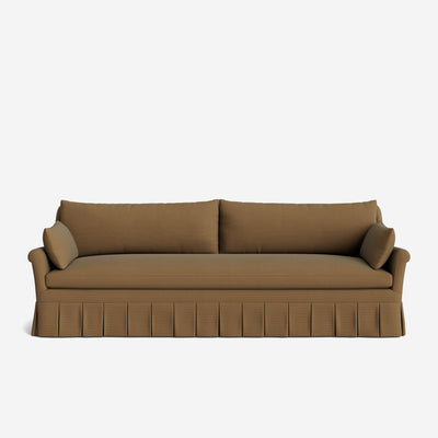 Portola Rolled Arm Luxe Depth Pleated Sofa