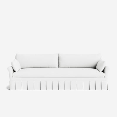 Portola Rolled Arm Luxe Depth Pleated Sofa