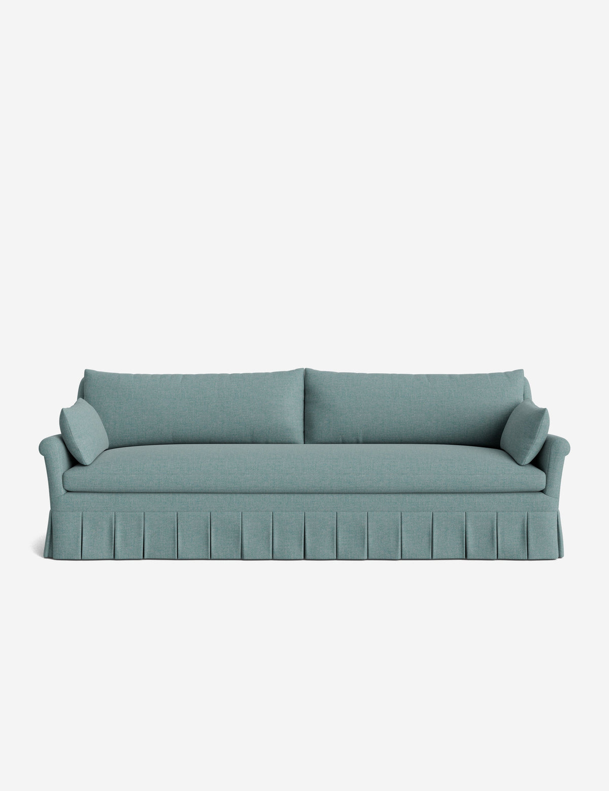 Portola Rolled Arm Luxe Depth Pleated Sofa