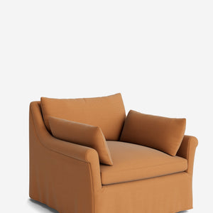Portola Rolled Arm Luxe Depth Slipcover Chair