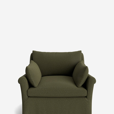 Portola Rolled Arm Luxe Depth Slipcover Chair