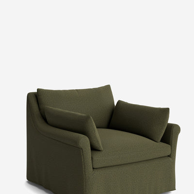 Portola Rolled Arm Luxe Depth Slipcover Chair