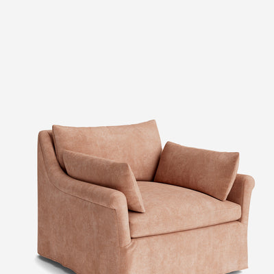 Portola Rolled Arm Luxe Depth Slipcover Chair