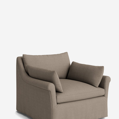 Portola Rolled Arm Luxe Depth Slipcover Chair