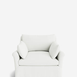 Portola Rolled Arm Luxe Depth Slipcover Chair